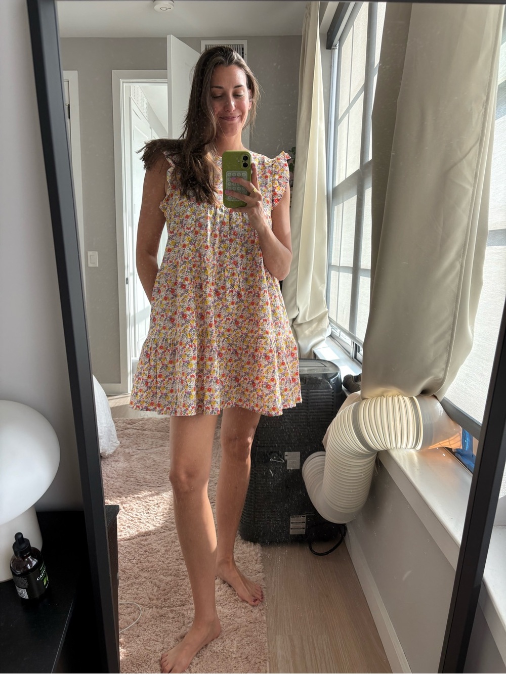 Tiered Floral Babydoll Dress size M